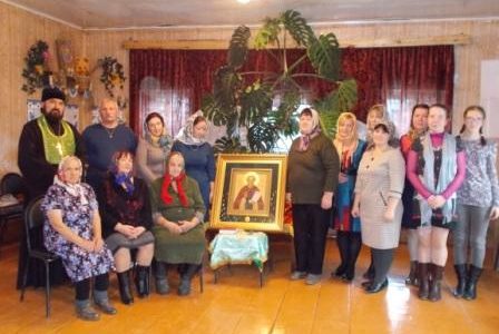 ИКОНА С МОЩАМИ ИГУМЕНА ЗЕМЛИ РУССКОЙ НА КАРАКУЛИНСКОЙ ЗЕМЛЕ