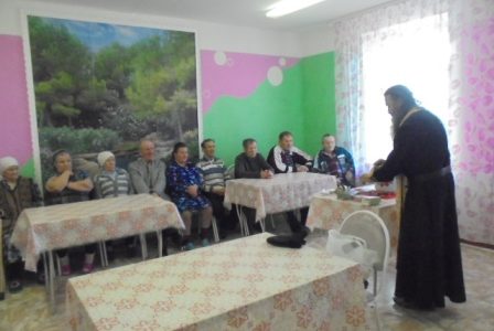 Посещение православных верующих в социально-реабилитационном отделении