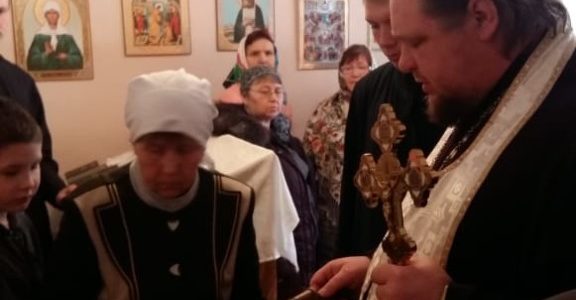 Молебен с Великим освящением воды в храме Вознесения Господня в с. Галаново